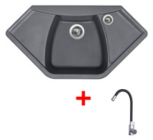 Sinks NAIKY 980 Titanium + Elasta n...